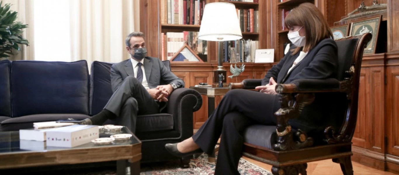 Mε την Κ.Σακελλαροπούλου θα συναντηθεί αύριο ο Κ.Μητσοτάκης